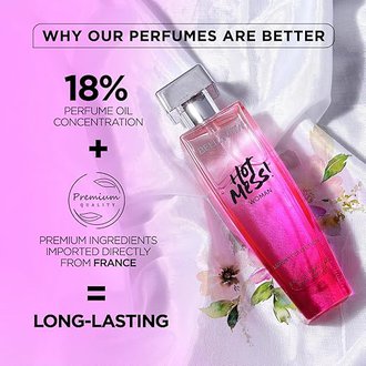 Bella Vita Luxury Hot Mess Woman Eau De Parfum Perfume with Mandarin, Passionfruit, Musk|Premium, Long Lasting Fruity & Musky Fragrance for Women 100ML - Image 3