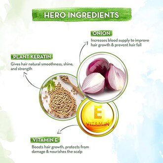Mamaearth Onion Shampoo for Anti Hair Fall & Hair Growth with Onion Oil & Plant Keratin 400ml - Image 6