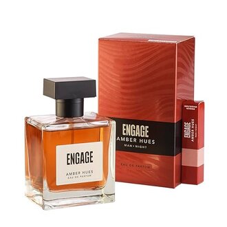 Engage Amber Hues Perfume for Men, Long Lasting, Ambery and Warm, for Special Occasions, Gift for Men, Free 3ml tester, 100ml