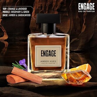 Engage Amber Hues Perfume for Men, Long Lasting, Ambery and Warm, for Special Occasions, Gift for Men, Free 3ml tester, 100ml - Image 2