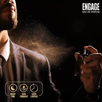Engage Amber Hues Perfume for Men, Long Lasting, Ambery and Warm, for Special Occasions, Gift for Men, Free 3ml tester, 100ml - Image 4