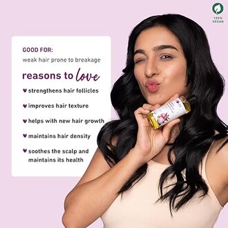 Plum Onion Hair Oil for Hair Fall and Regrowth with Bhringraj Oil, Curry Leaves and Alma Oil I Hair Growth Oil I For Women and Men | Paraben Free I 100ml - Image 6