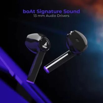 boAt Airdopes 131 Black Panther Edition with 15 Hours Playtime Bluetooth Headset  (King’s Black, True Wireless) - Image 2