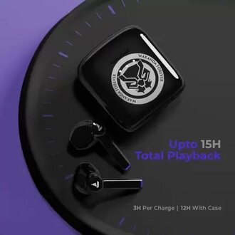 boAt Airdopes 131 Black Panther Edition with 15 Hours Playtime Bluetooth Headset  (King’s Black, True Wireless) - Image 3
