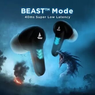boAt Immortal 131 with Beast Mode, 40 Hours Playback and ENx Tech Bluetooth Headset  (Black sabre, True Wireless) - Image 6