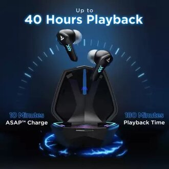 boAt Immortal 131 with Beast Mode, 40 Hours Playback and ENx Tech Bluetooth Headset  (Black sabre, True Wireless) - Image 4