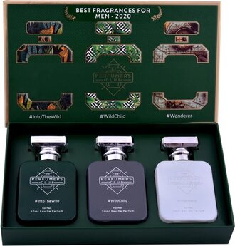Perfumer's Club"Best Fragrance for Men" Gift Set of 3(Into The Wild + Wild Child + Wanderer) Upto 24 hrs lasting (Eau De Parfum), 150 ml, Best Gift for Men
