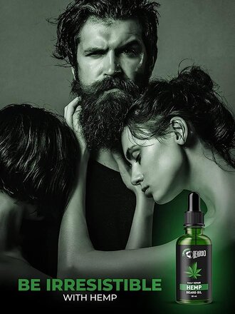 Beardo Beard Oil for men - Daily Repair Hemp Beard Oil | Non-Sticky, Light; Hemp Seed Oil for Shiny Nourished Beards | Promotes Beard Growth, 30 ml - Image 2