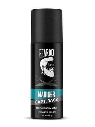 Beardo Mariner Capt Jack Perfume Body Spray, 120ml | Long Lasting No Gas Deo For Men | Day Body Spray Deodorant for Men | Gift for Men | Fresh, Aqua Notes | Gift For Brother | Gift For Friends