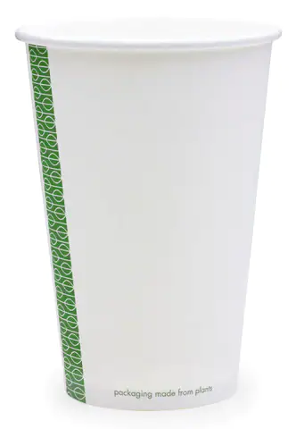 16oz Single Wall White Compostable Cup (x1000)