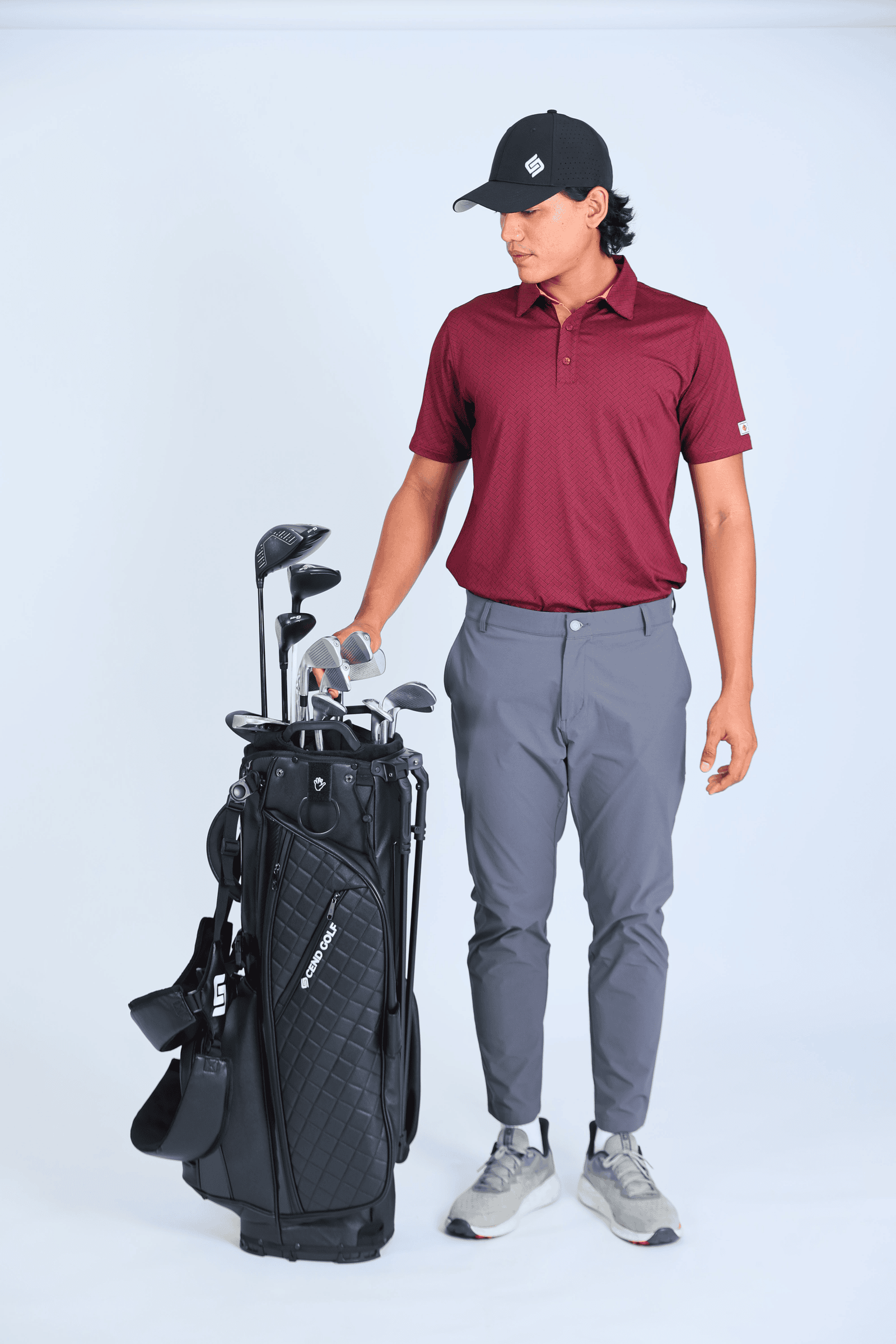 CEND Golf Men T-Shirt (Legacy Maroon) CGM-116