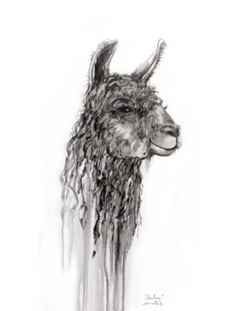 kristin llamas contemporary painting of llama