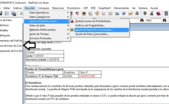 Contrastes de Hipótesis con Statgraphics