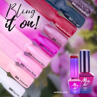 błyszczące lakiery hybrydowe od Molly Lac
