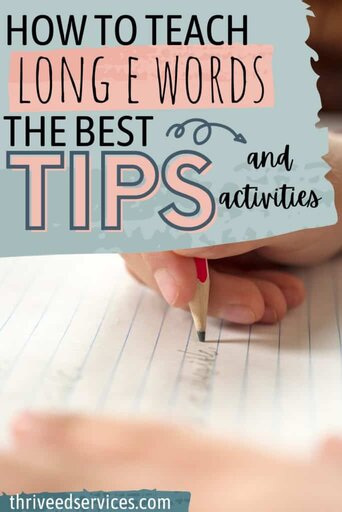 how to teach long e words the best tips and activities pin image