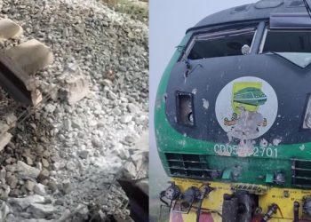 Gunmen use explosives to blow up track in deadly attack on train travelling from Nigerian capital