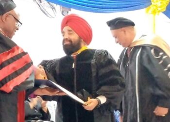 Authorities of the Cuttington University bestows Honorary Degree of Doctor of Humane Letters (L. H. D) Dr. Upjit Singh Sachdeva