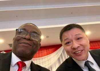 UNIPORT Vice Chancellor, Prof. Georgewill Owunari  and Stephen Zou, the Deputy Managing Director of HUAWEI Technologies