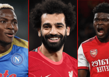 Osimehen, Salah and Partey.