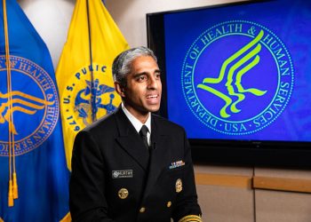 Vivek Murthy, US surgeon general, during an interview on an episode of Bloomberg Wealth with David Rubenstein in Washington, DC, US, on Wednesday, Oct. 26, 2022. Murthy said the mental health crisis is the biggest concern facing the country because it impacts so many people and different facets of life. Photographer: Valerie Plesch/Bloomberg via Getty Images
