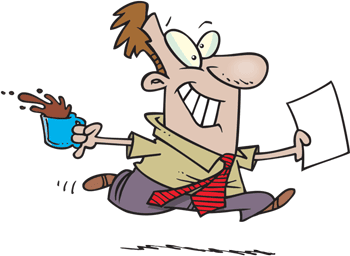 speed-cartoon Cartoon of guy running fast