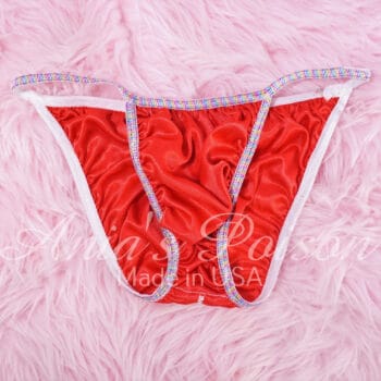 Butter Soft XS teeny tiny punishment panties - Red Shiny