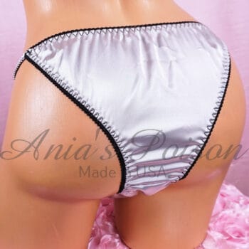 Ania's sissy Men's cheeky panties Brazilian Butt cut Satin lined front men's string bikini sz M - Image 4