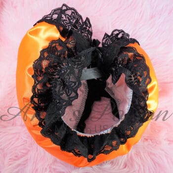 Ania's Sissy SATIN Padded waddle Puffy Orange shiny wetlook men's baby panties sz XS - Image 3