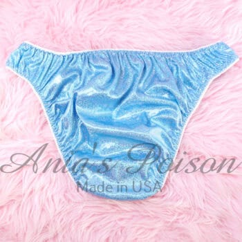 Ania's Sissy Full Cut panties Metallic Foil Hologram Dot Men's Bikini sz M/L - Image 2