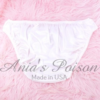 Ania's Sissy Nylon Full Cut panties White Men's Bikini sz XXL - Image 2