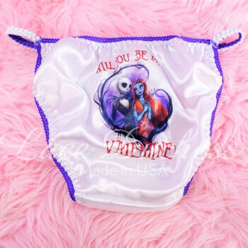 Ania's Sissy Satin Panties 4 Piece Lot Custom Printed string bikinis shiny wetlook women's panties sz 5 - Image 5
