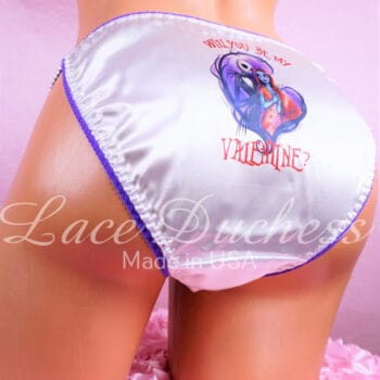 Ania's Sissy Satin Panties 4 Piece Lot Custom Printed string bikinis shiny wetlook women's panties sz 5 - Image 2