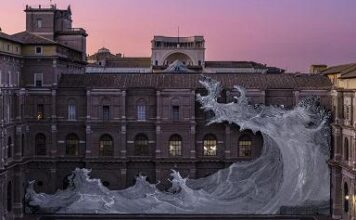 L’onda gigante invade il Vaticano: l’opera sulla Biblioteca Apostolica
