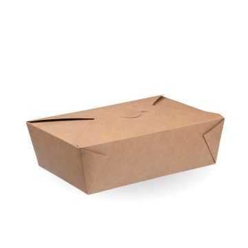 No 2 Kraft BioPak Food Container 51oz 215x155x48mm (x280)