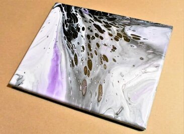 Flip and Drag Acrylic Pour Technique