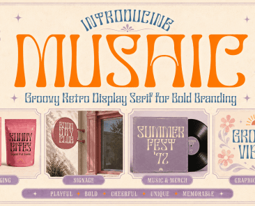 groovy retro display serif font