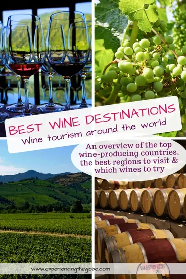 Here’s everything you need to know to get acquaintance with the best wine destinations of the world: an overview to understand each country better, a brief description on the top regions to visit, and suggestions on which wines to try. Welcome to the wine world! – Experiencing the Globe #WineDestinations #WineTourism #DestinationsForWineLovers #OldWorldWine #NewWorldWine