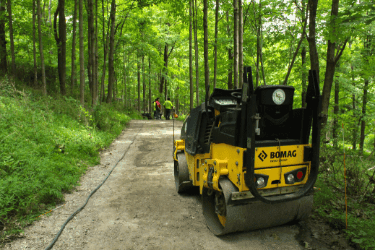 compacting soil process - long lasting pavement