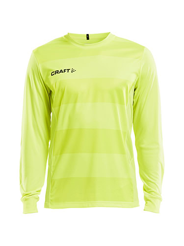 Long-sleeve goalkeeper jersey made of stretchy and functional fabric offering superior moisture transport for maximum performance. Mesh panels in the armpits provide efficient body-temperature management while great elasticity and ergonomic design ensure comfortable fit and optimal freedom of movement. Reinforced elbows.