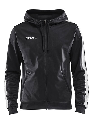 Comfortable hooded jacket made of soft and functional polyester designed for low intensity activities as well as relaxing. The jacket comes with two pockets and contrast stripes on sleeves for an unique look. Your corporate identity can always find its match thanks to the wide range of colors.