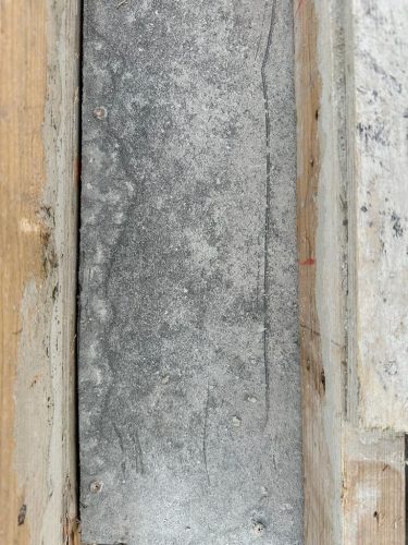 Close-up of Miura Board Concrete Form Panel Texture