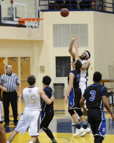 AJ Carr puts up a floater in the lane