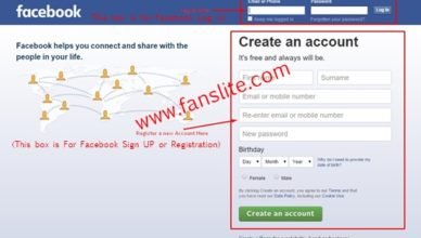 Facebook.com Sign Up