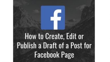 How to Create And Edit | Publish a Draft of a Post for Facebook Page | Saved as Draft