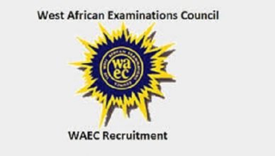 WAEC 2021/2022 Recruitment Application Form.