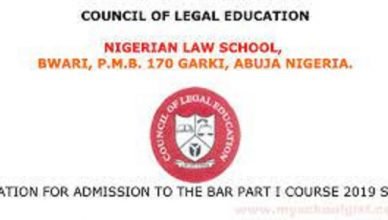 Nigerian Law School Admission Form - How to Apply