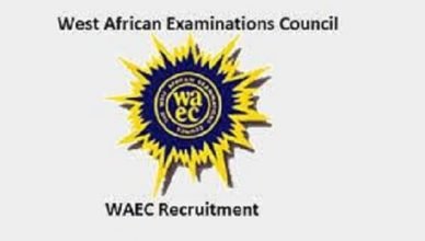 WAEC Recruitment - Check Current Application Form Update