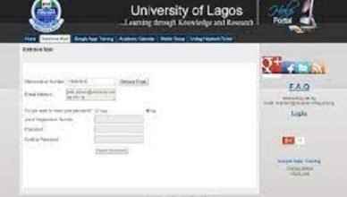 UNILAG Email Activation Procedure for Undergraduate Students