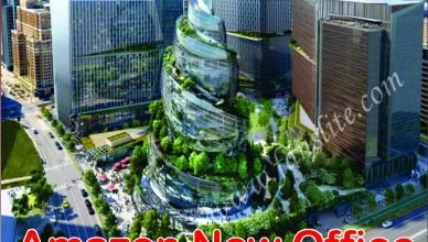 New Amazon Office Built With a Spiraling Rooftop - Amazon Office in Virginia