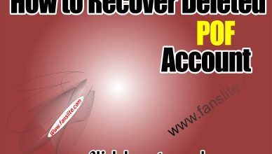 How to Recover Deleted POF Account